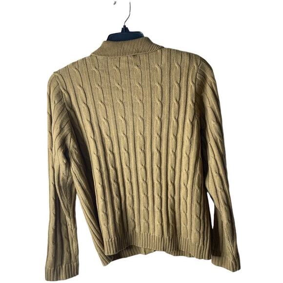 Vintage Karen Scott Cable Knitted Cardigan Sweater Button-Up Women's Size Large - Picture 4 of 11